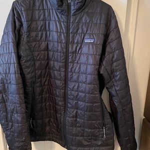 black ladies Patagonia nano puff jacket size XL
